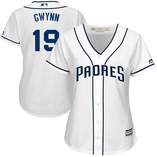 Women's San Diego Padres Tony Gwynn Replica Home Jersey - White